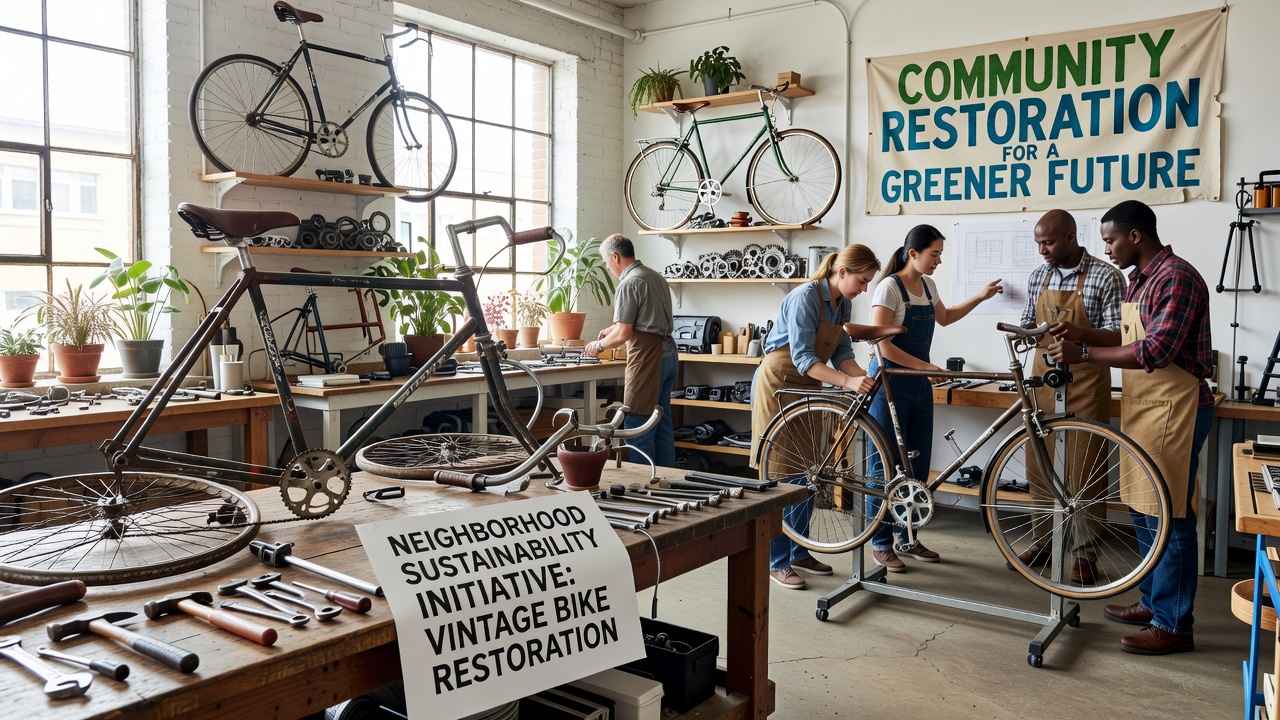 Unpacking Vintage Bicycle Restoration Projects as Tools for Neighborhood Sustainability Initiatives
